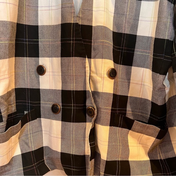 VINTAGE | Amanda Smith plaid boxy oversized double breasted blazer - Picture 2 of 10
